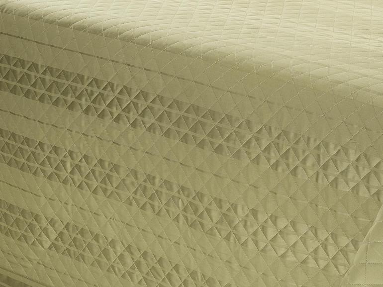 Kit: 1 Cobre-leito Casal + 2 porta-travesseiros Cetim 300 fios 100% Algodo - Gothan Caqui - Dui Design