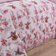 Jogo de Cama Casal 150 fios - Graciosa Rosa - Dui Design