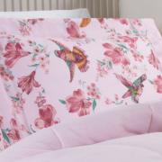 Jogo de Cama Casal 150 fios - Graciosa Rosa - Dui Design