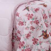 Edredom Queen 150 fios - Graciosa Rosa - Dui Design