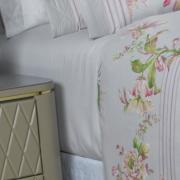 Jogo de Cama King Cetim 300 fios - Greice Kelly Cinza - Dui Design