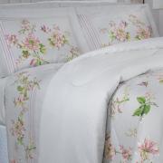 Jogo de Cama King Cetim 300 fios - Greice Kelly Cinza - Dui Design