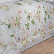 Edredom Casal Cetim 300 fios - Greice Kelly Cinza - Dui Design