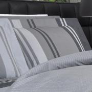 Jogo de Cama Solteiro Percal 200 fios - Gregor Cinza- Dui Design