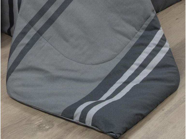 Edredom Solteiro Percal 200 fios - Gregor Cinza- Dui Design