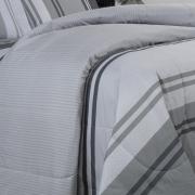Edredom Solteiro Percal 200 fios - Gregor Cinza- Dui Design