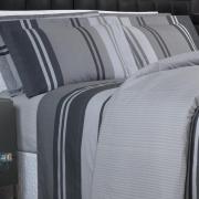 Edredom Solteiro Percal 200 fios - Gregor Cinza- Dui Design