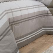 Jogo de Cama Queen Percal 200 fios - Gregor Taupe - Dui Design