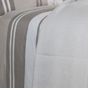 Jogo de Cama Queen Percal 200 fios - Gregor Taupe - Dui Design