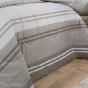 Edredom Casal Percal 200 fios - Gregor Taupe - Dui Design