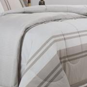 Edredom Casal Percal 200 fios - Gregor Taupe - Dui Design
