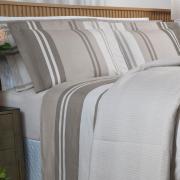 Edredom Casal Percal 200 fios - Gregor Taupe - Dui Design