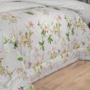 Jogo de Cama Casal Cetim 300 fios - Greice Kelly Cinza - Dui Design