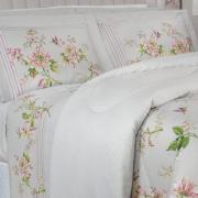 Jogo de Cama Casal Cetim 300 fios - Greice Kelly Cinza - Dui Design