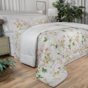 Edredom Solteiro Cetim 300 fios - Greice Kelly Cinza - Dui Design