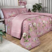 Jogo de Cama King Cetim 300 fios - Greice Kelly Uva - Dui Design