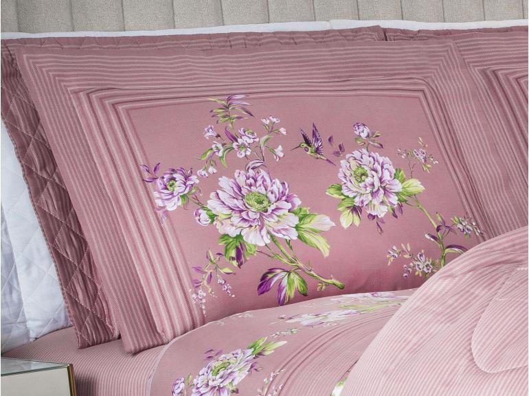 Jogo de Cama King Cetim 300 fios - Greice Kelly Uva - Dui Design
