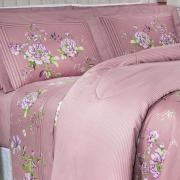 Jogo de Cama King Cetim 300 fios - Greice Kelly Uva - Dui Design