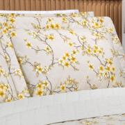 Kit: 1 Cobre-leito Queen + 2 Porta-travesseiros 150 fios - Hanami S�phia - Dui Design