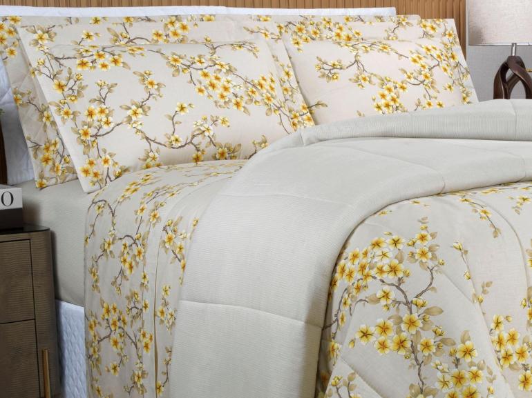 Edredom Queen 150 fios - Hanami S�phia - Dui Design