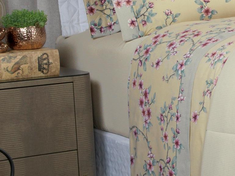 Jogo de Cama Queen 150 fios - Hanami Vintage - Dui Design