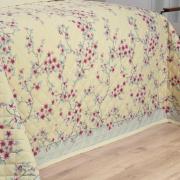 Kit: 1 Cobre-leito Queen + 2 Porta-travesseiros 150 fios - Hanami Vintage - Dui Design