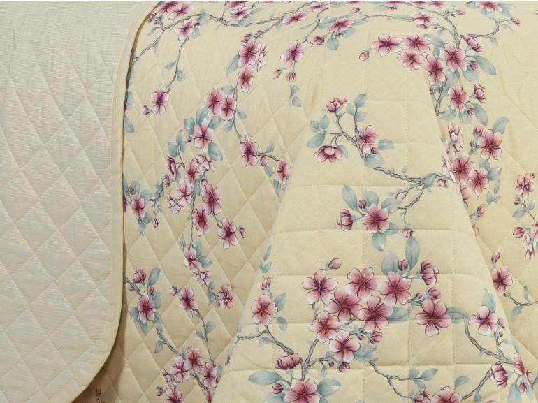 Kit: 1 Cobre-leito Queen + 2 Porta-travesseiros 150 fios - Hanami Vintage - Dui Design