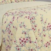 Kit: 1 Cobre-leito Queen + 2 Porta-travesseiros 150 fios - Hanami Vintage - Dui Design