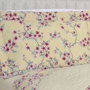 Kit: 1 Cobre-leito Queen + 2 Porta-travesseiros 150 fios - Hanami Vintage - Dui Design