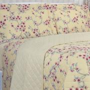 Kit: 1 Cobre-leito Queen + 2 Porta-travesseiros 150 fios - Hanami Vintage - Dui Design