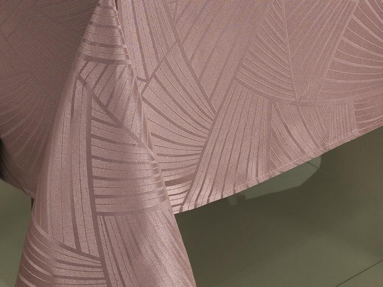 Toalha de Mesa Fcil de Limpar Redonda 160cm - Hannover Tabaco Rouge - Dui Design
