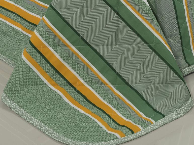 Kit: 1 Cobre-leito Casal + 2 Porta-travesseiros Percal 180 fios - Harrison Confrei - Dui Design