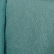 Kit: 1 Cobre-leito Casal Bouti de Microfibra Ultrasonic + 2 Porta-travesseiros - Haven Turquesa - Dui Design