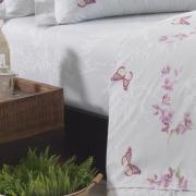 Jogo de Cama Casal Percal 180 fios 100% Algodo - Hayana Acqua - Dui Design