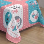 Jogo de Cama Solteiro Infantil 150 fios 100% Algodo - Hello Kitty - Lepper