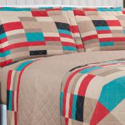 Enxoval Solteiro com Cobre-leito 5 peas 150 fios - Helsinque Bege - Dui Design