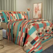 Jogo de Cama Casal 150 fios - Helsinque Bege - Dui Design