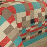 Kit: 1 Cobre-leito Queen + 2 Porta-travesseiros 150 fios - Helsinque Bege - Dui Design