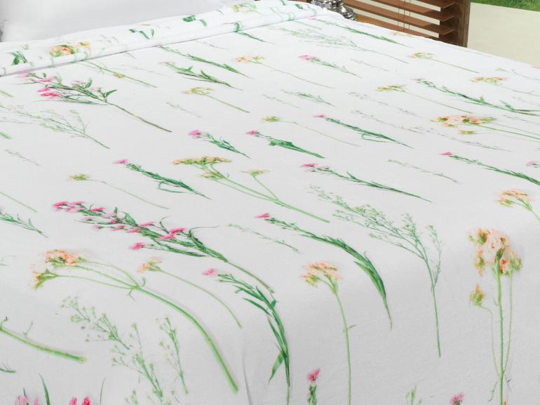 Cobertor Avulso Casal Flanelado com Estampa Digital - Herbal - Dui Design