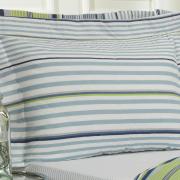 Kit: 1 Cobre-leito Casal + 2 Porta-travesseiros 150 fios - Hilton Azul - Dui Design