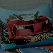 Jogo de Cama Solteiro Infantil 150 fios 100% Algodo - Hot Wheels - Lepper