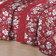 Edredom Solteiro 150 Fios 100% Algodo - Illume Vermelho - Santista