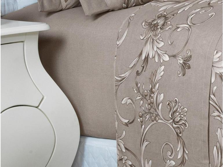 Jogo de Cama Queen Percal 180 fios - Imperiale Bege - Dui Design