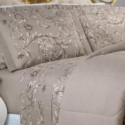 Jogo de Cama Queen Percal 180 fios - Imperiale Bege - Dui Design