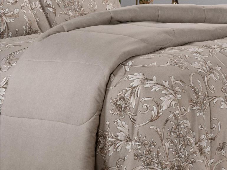 Edredom King Percal 180 fios - Imperiale Bege - Dui Design