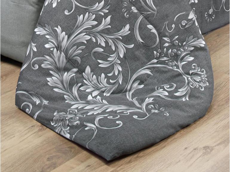 Jogo de Cama Queen Percal 180 fios - Imperiale Cinza - Dui Design