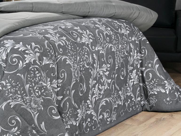 Jogo de Cama Queen Percal 180 fios - Imperiale Cinza - Dui Design
