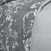 Jogo de Cama Queen Percal 180 fios - Imperiale Cinza - Dui Design