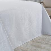 Kit: 1 Cobre-leito Casal Bouti de Microfibra Ultrasonic + 2 Porta-travesseiros - Imperio Branco - Dui Design