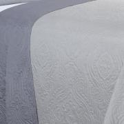 Kit: 1 Cobre-leito King Bouti de Microfibra Ultrasonic + 2 Porta-travesseiros - Império Cinza - Dui Design